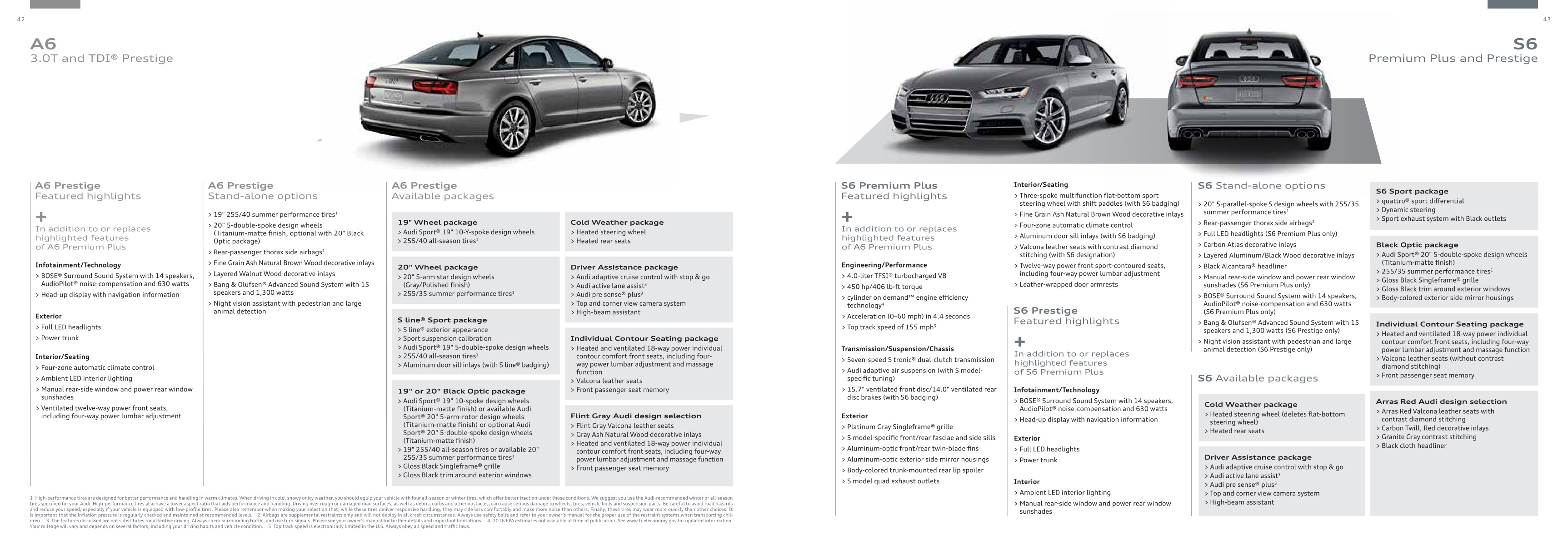2016 Audi A6 Brochure Page 5